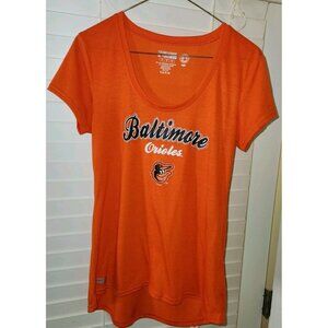 womens major league fitness  BALTIMORE ORIOLES  orange SMALL preowned.........B5